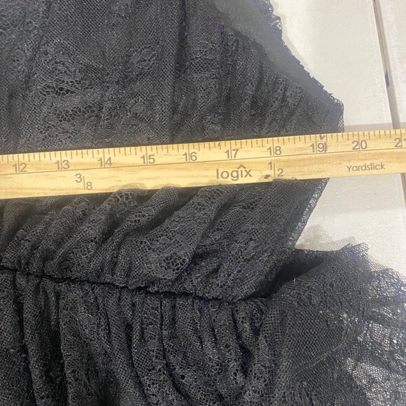 Fate Lace Tiered Mini Dress Size XL Black Dark Romantic Whimsygoth Holiday NYE - Picture 9 of 14